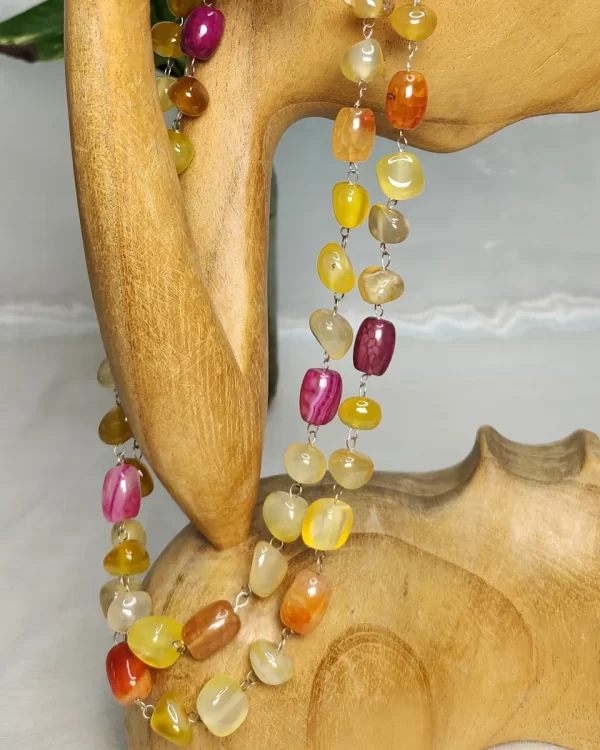 Pineapple Cracker - DN0378 - Chain linked for a power show, tumbles in all shades of the hot tropics get together in this 1920-s flapper style for you to have your own personal magical spell of 36” of charm and panache.