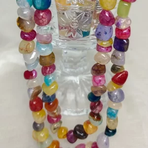 Colour Classic - DN0418 - Two 19” strands of Onyx tumbles come together in a medley of pure eye-popping colour.
